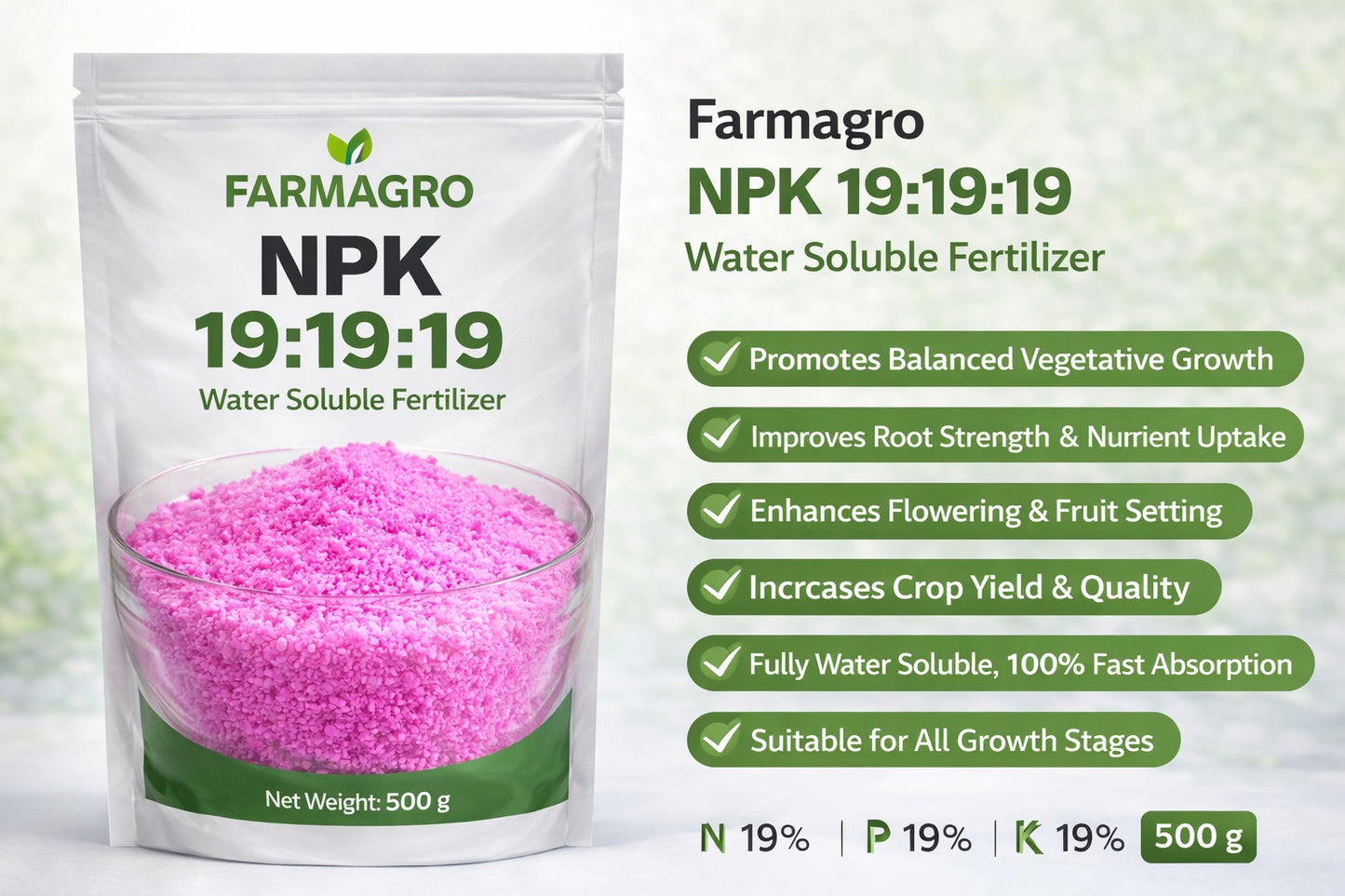 NPK 19:19:19 – Water Soluble Fertilizer